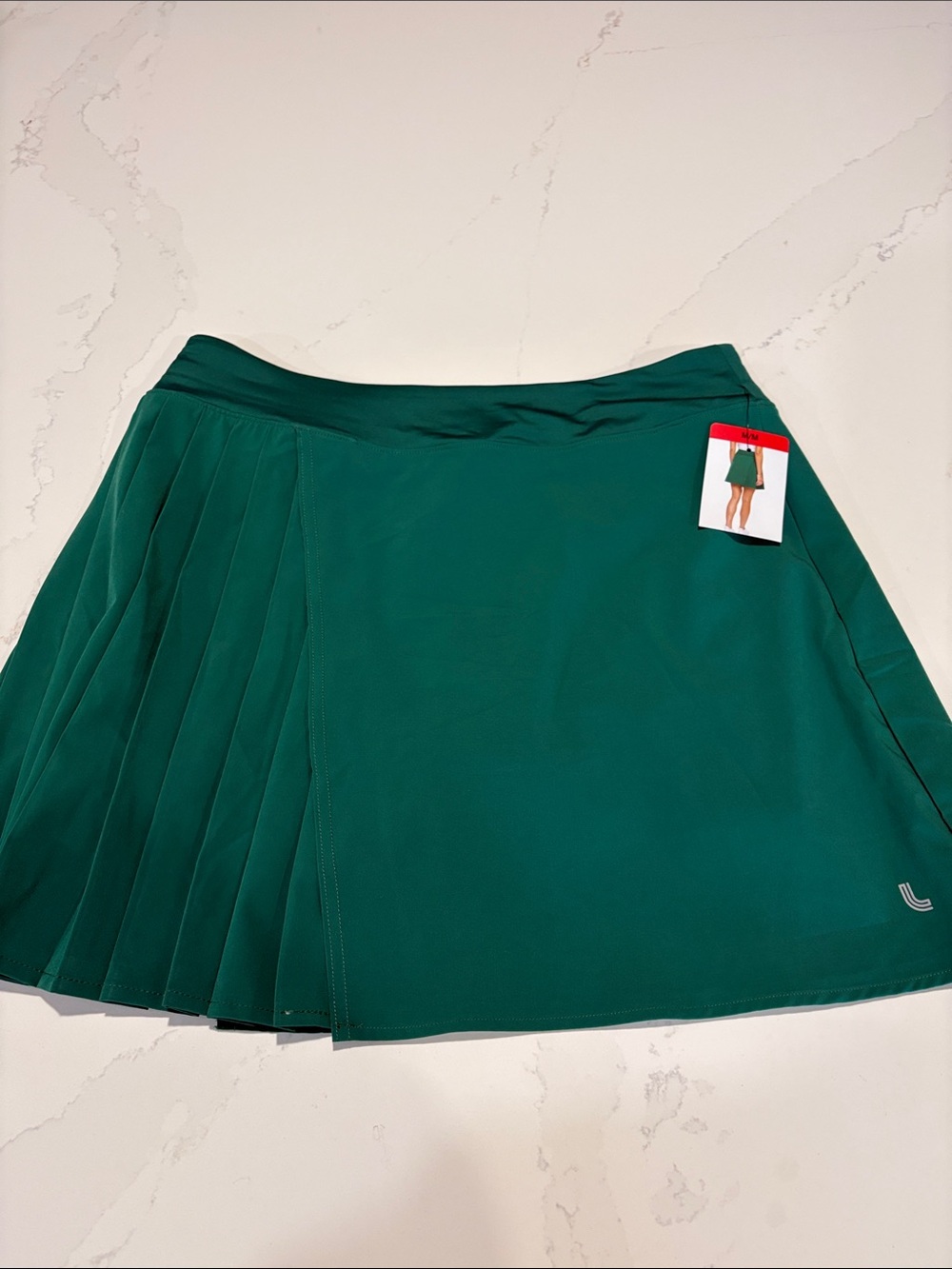Lole Emerald Green Pleated Athletic Skort Golf Tennis Size Medium